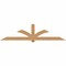 Ekena Millwork Redmond Smooth Timber Gable Bracket, Western Red Cedar, 108"W x 27"H x 1 1/2"D x 5 1/2"F, 6/12 Pitch GBW108X27X0206RED00SWR - alternate 1
